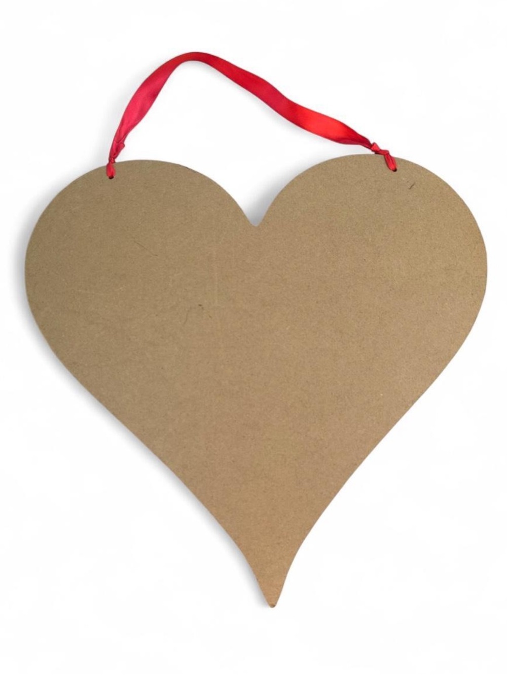 Blank Heart-Shaped Hanging Plaque - DIY Project